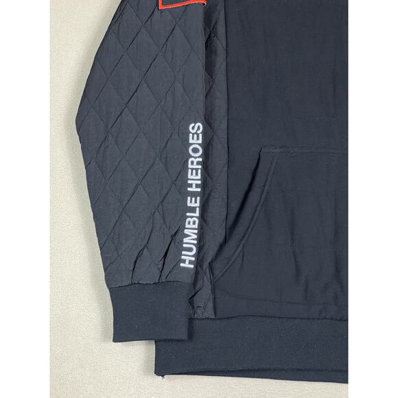 Iro Ochi Hoodie Mens L Black Embroidered Quilted Long Sleeve Japanese Design - Picture 7 of 12